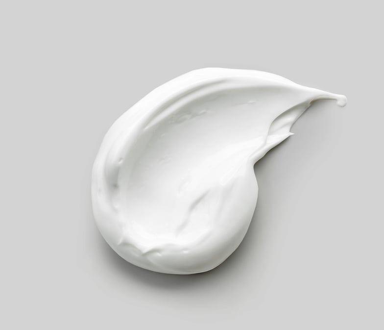 white cosmetic cream
